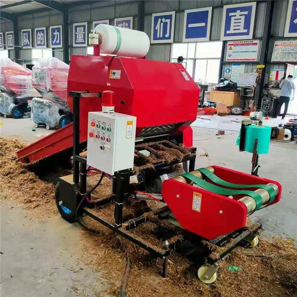 silage baler and wrapper machine