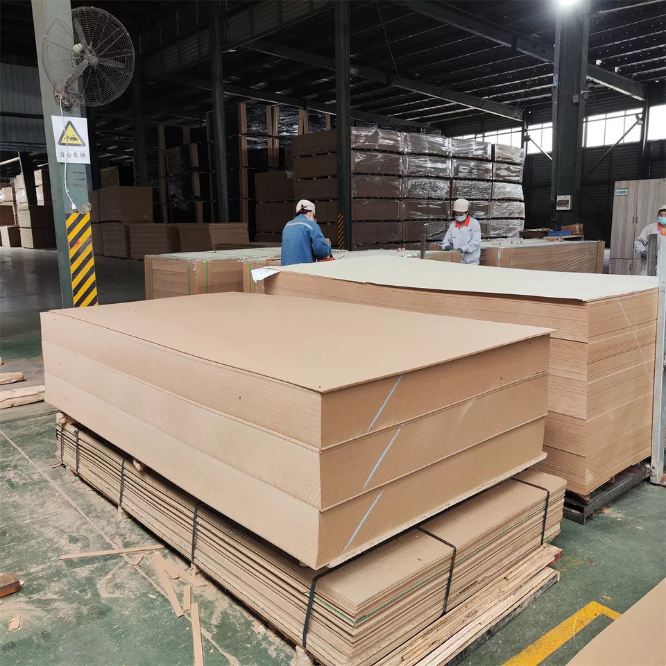 Mdf 3D Board High Quality Texture Clear Cherry Melamine 18mm Mdf Board Custom Raw Plain Medium Density Fiberboard