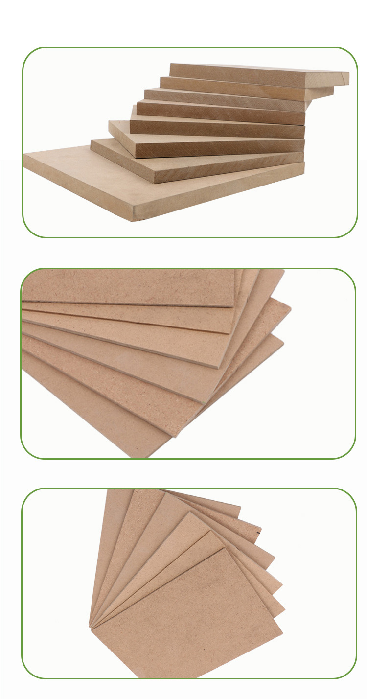 Mdf 3D Board High Quality Texture Clear Cherry Melamine 18mm Mdf Board Custom Raw Plain Medium Density Fiberboard
