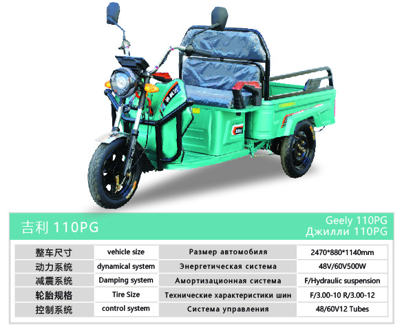 Geely 110PG Electric Cargo Tricycle