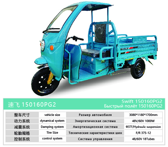 Swift 150160PG2 Electric Cargo Tricycle
