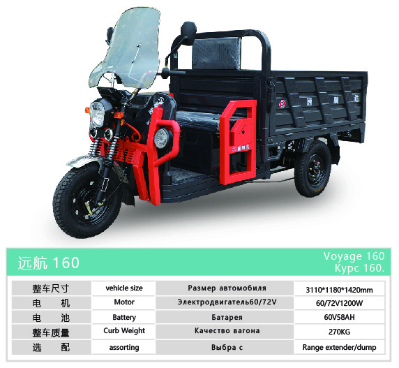Voyage 160 Electric Cargo Tricycle