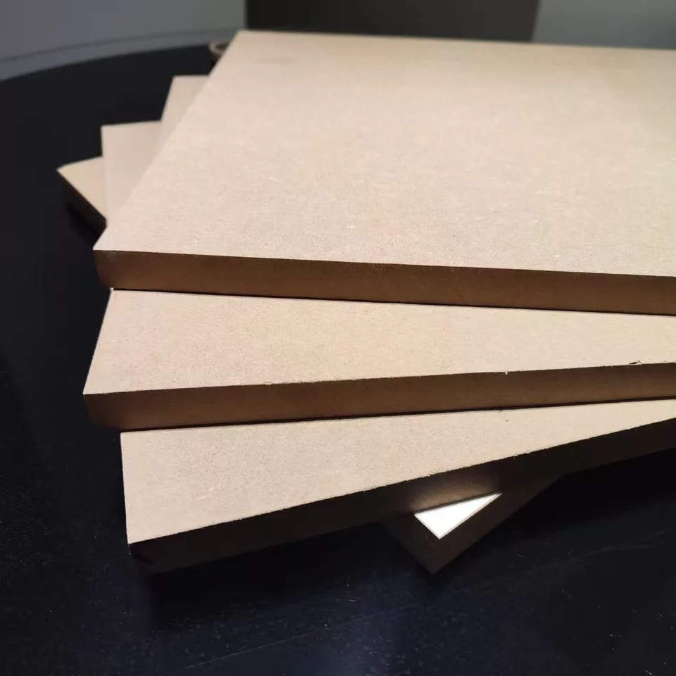 Mdf 3D Board High Quality Texture Clear Cherry Melamine 18mm Mdf Board Custom Raw Plain Medium Density Fiberboard